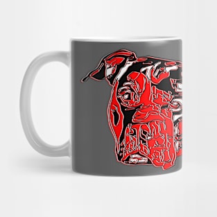 Pitbull Dog Canine Breed Head Strong Muscular Guard Mug